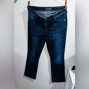 Maurices Women's Dark Blue Straight Leg Jeans “size 12 Shirt”